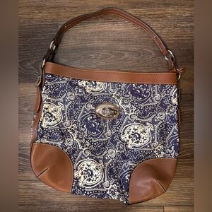 Brown and Cream Paisley Women's Bag